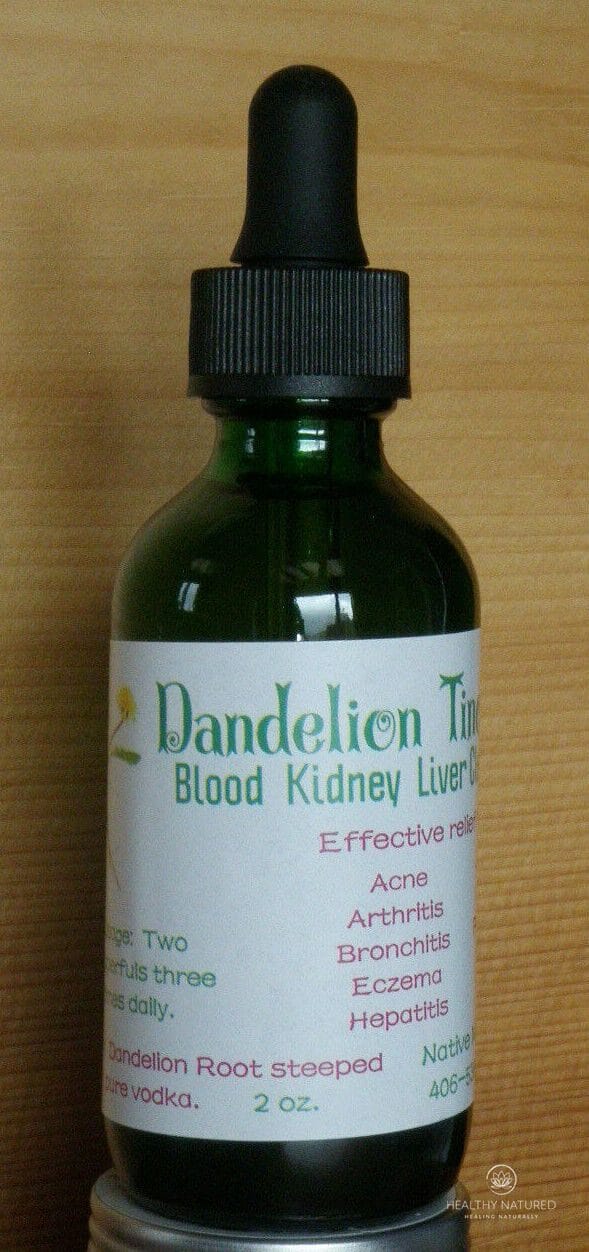 Dandelion Tincture: Lymph, Blood, Kidney & Urinary Detox, Arthritis, Acne,