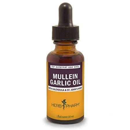Herb Pharm Mullein Garlic Herbal Oil - contains Calendula Garlic Mullein flower St. John s Wort Olive Oil 1 Ounce
