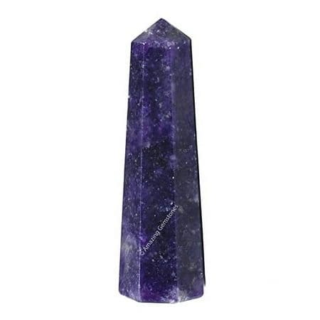 Lepidolite Crystal Towers ~ Natural Healing Crystal Point Obelisk for Reiki Healing and Crystal Grid (3 to 4 INCH)