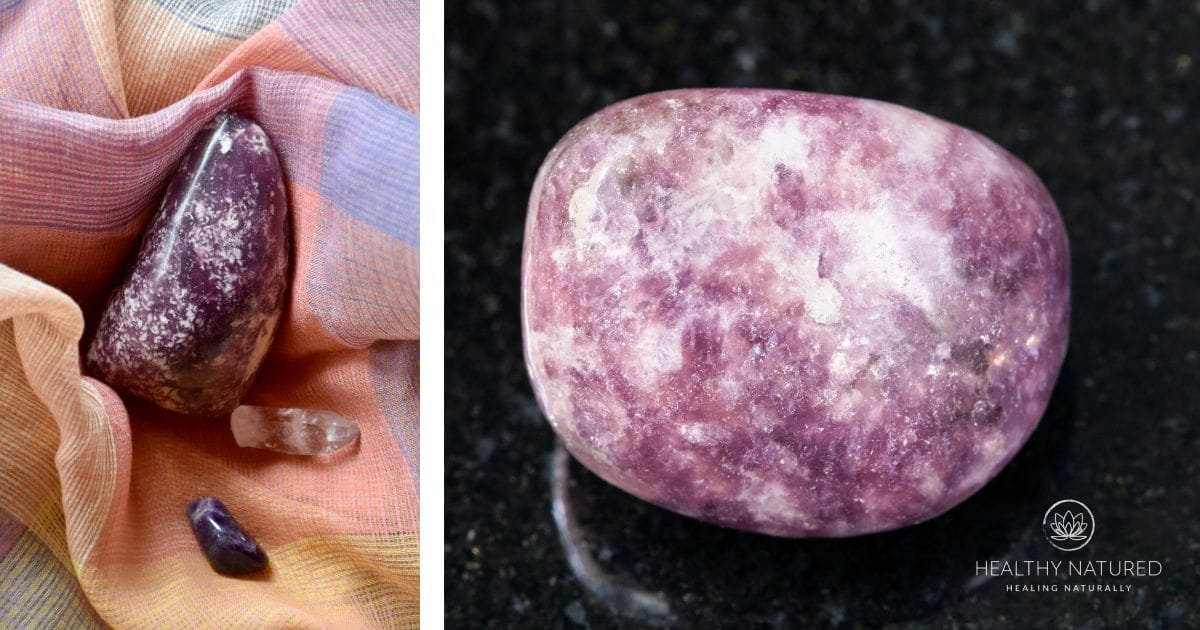 polished lepidolite