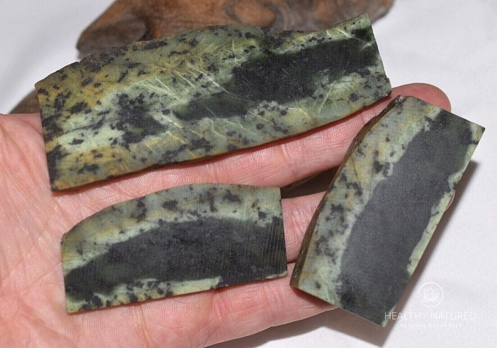 Southern Oregon River 'Jade' Bowenite Serpentine Slabs Lapidary Applegate Lake