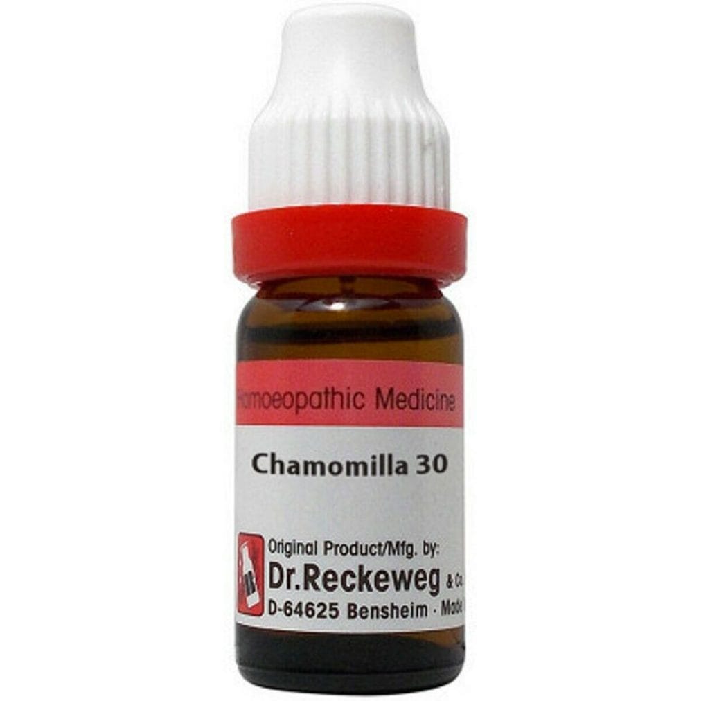 Dr Reckeweg Germany Homeopathic Medicine Chamomilla 30 CH 11ml