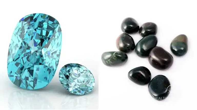 Birthstone by Month March Aquamarine Bloodstone