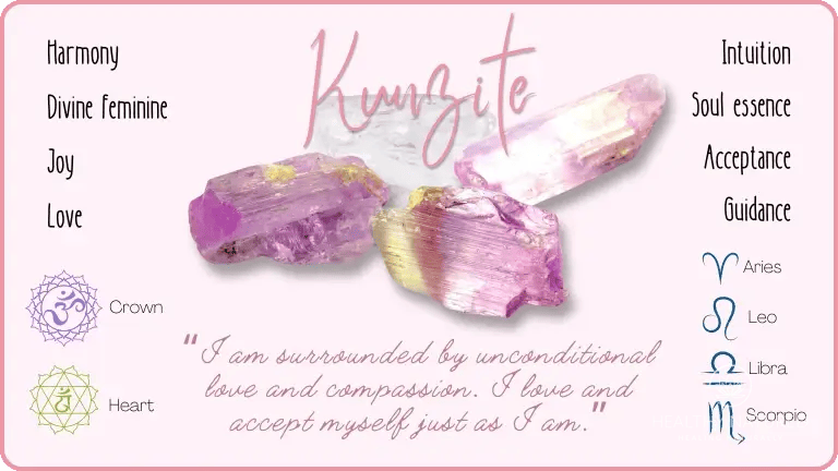Kunzite Love Crystals