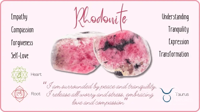 a close up of rhodonite