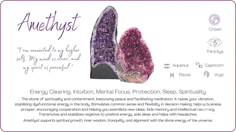 amethyst - ultimate healing stones for intuition
