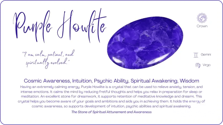 purple howlite