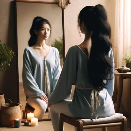 viewing in the mirror
