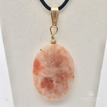 14Kgf Sunstone 30x22mm Pendant 506515