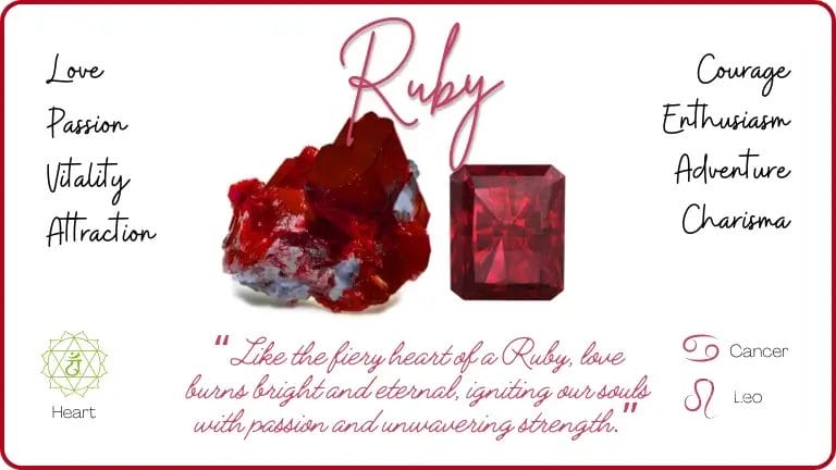 Ruby Crystals for Romance