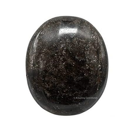 Garnet Palm Stone - Pocket Massage Worry Stone for Natural Body Chakra Balancing Reiki Healing and Crystal Grid