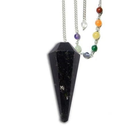 Starlinks Black Tourmaline Protection Chakra Pendulum