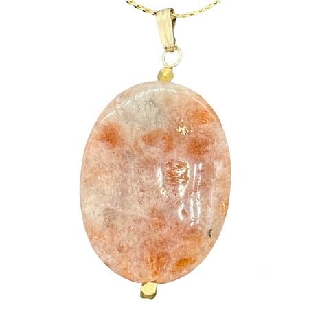 Sunstone 14K Gold Filled Drop/Dangle | 1 1/2 Long | Pink/Red | 1 Pendant |