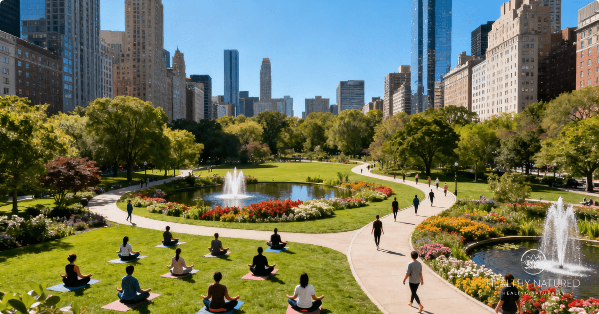 urban parks are an excellent environment to begin bathing