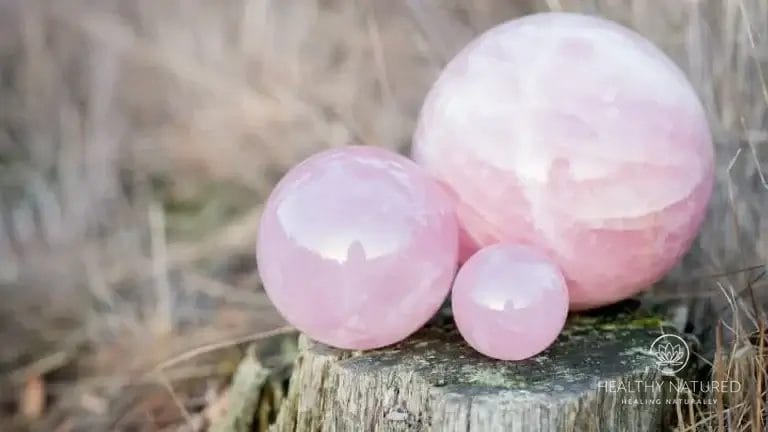 rose quartz spheres