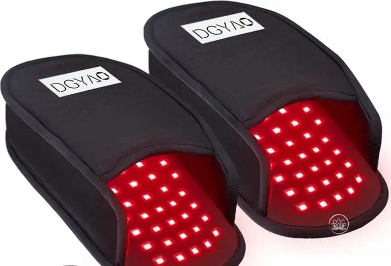 Infrared and red light therapy slippers