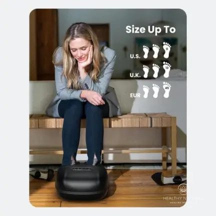 RENPHO Foot Massager foot size chart