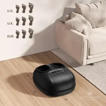 RENPHO Shiatsu Foot Massager with Heat and Kneading Sizing