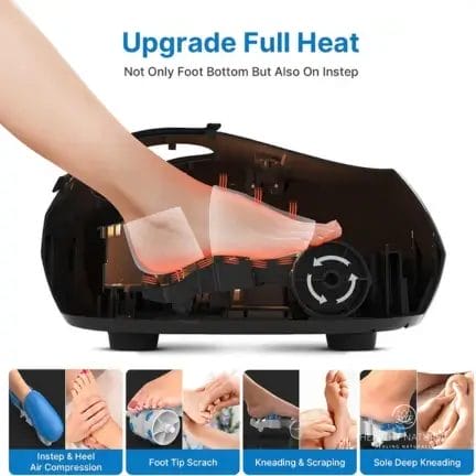 Shiatsu Foot Massager Upgraded Heat