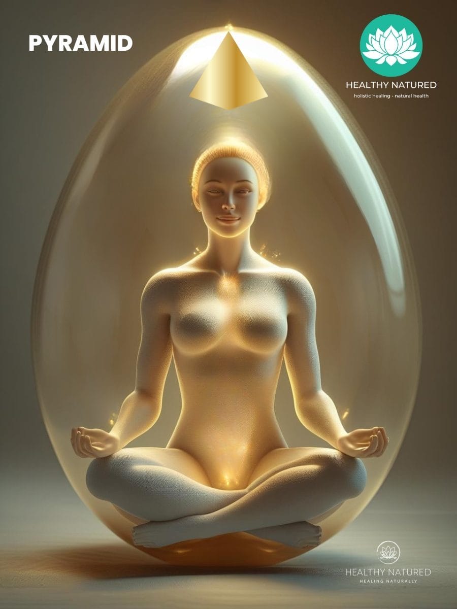 Pyramid shapes in the aura