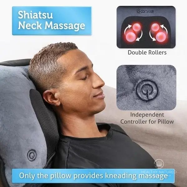 Comfier Massage Mat Shiatsu neck massage pillow