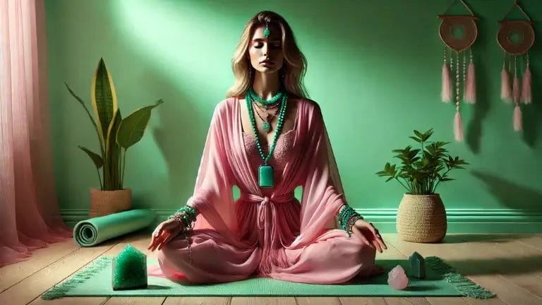 Greens and pinks are healing for empathy, compassion and love