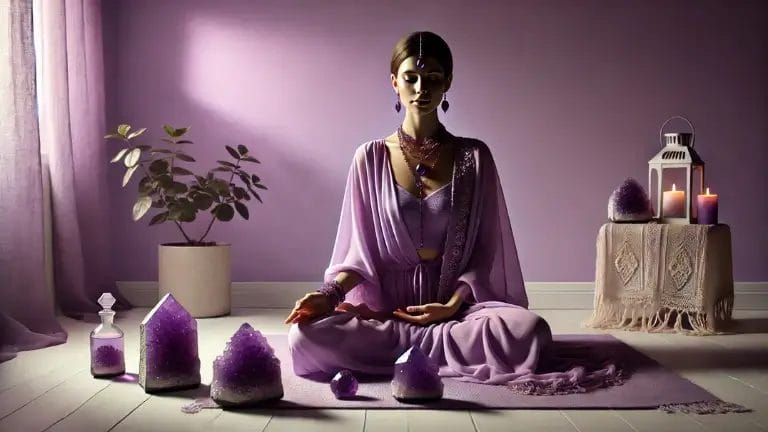 Purples and violet support spiritual growth and awakening
