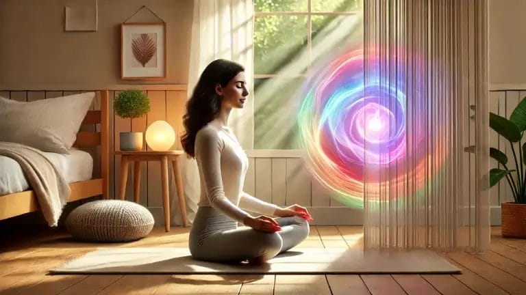 heal the aura with color ray visualization