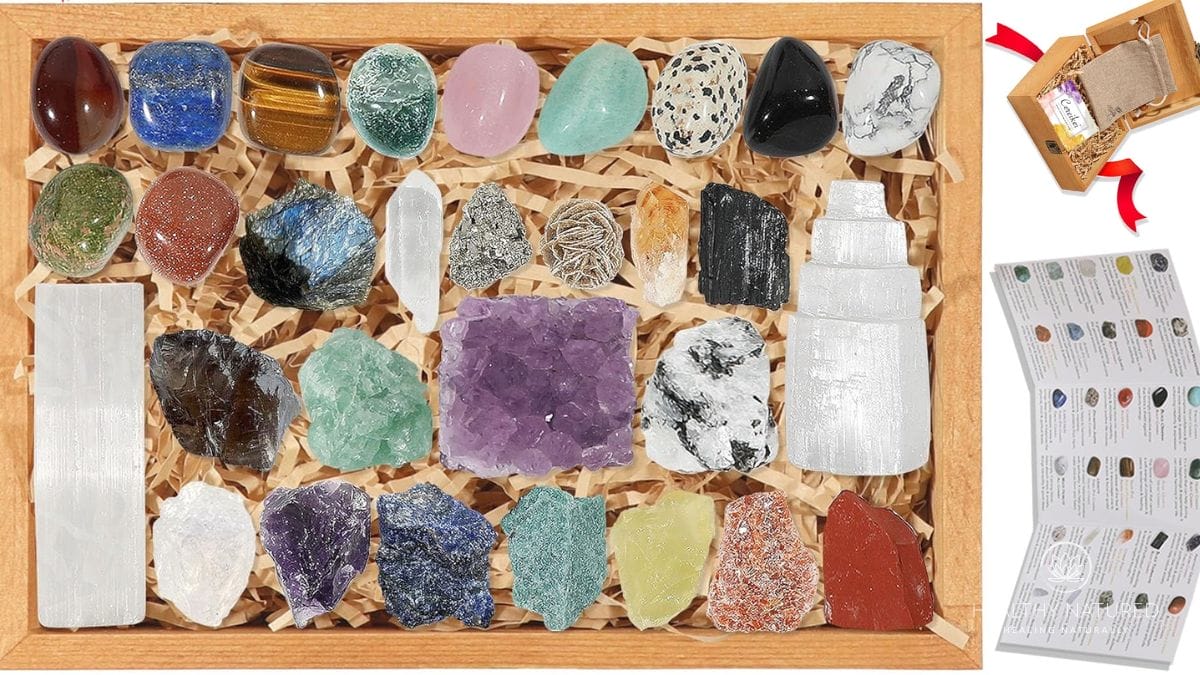 30 piece crystal healing sets