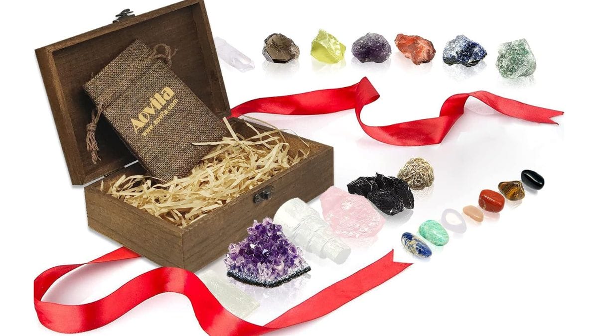 Premium Crystals and Healing Stones Set