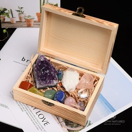 Augper Clearance Christmas Advent Calendar Crystals Adult-24 Days Chakra Crystals&Healing Stones Christmas Countdown Calendar Natural Stones Crystals Healing Journey for Girls Boys