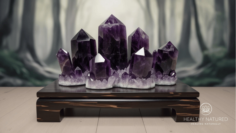 amethyst crystals for new moon energy