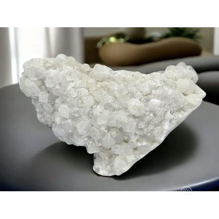 Natural Apophyllite on Chalcedony Cluster