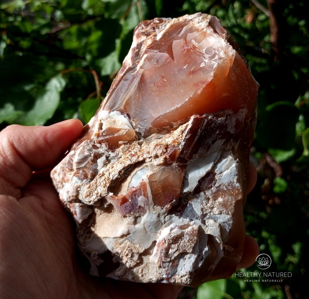 Raw Red Chalcedony