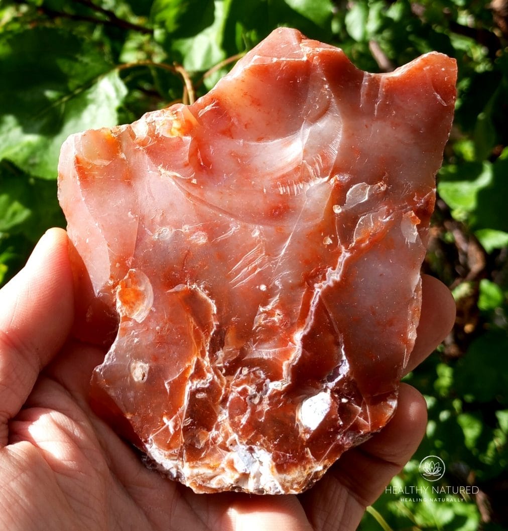 Raw Red Chalcedony