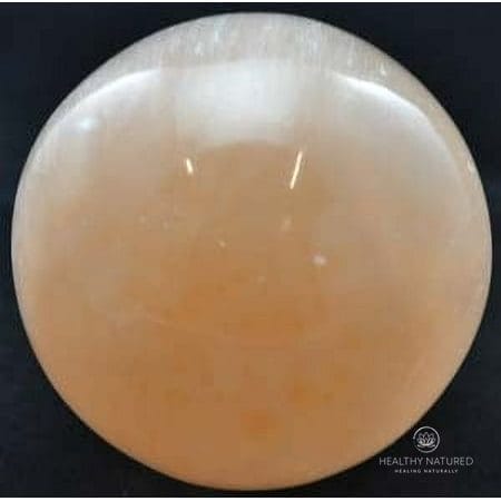 2 - 3 Orange Selenite gazing ball