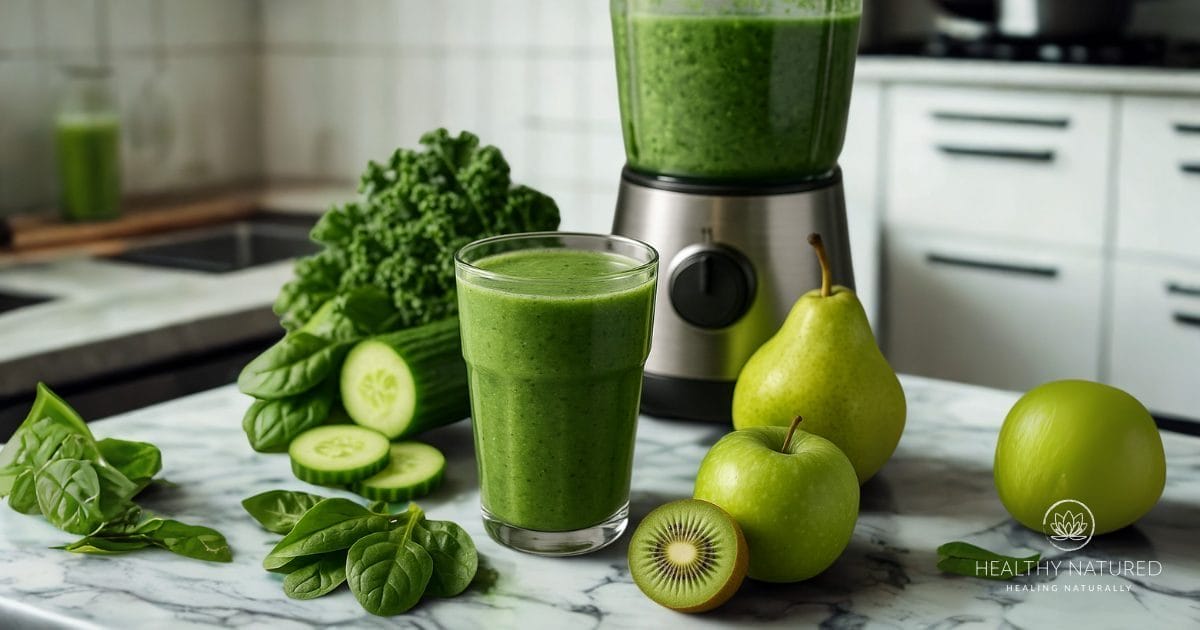 green smoothie cleansing detox drink