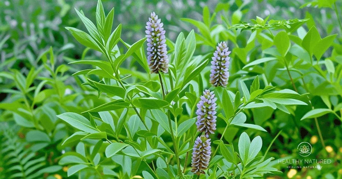 liquorice plant growing wild