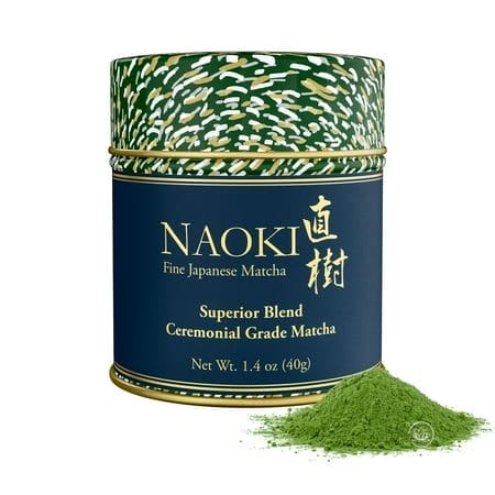 Naoki Superior Ceremonial Matcha Blend – Authentic First Harvest Japanese Ceremonial Grade Green Tea Powder from Uji, Kyoto (40g / 1.4oz)