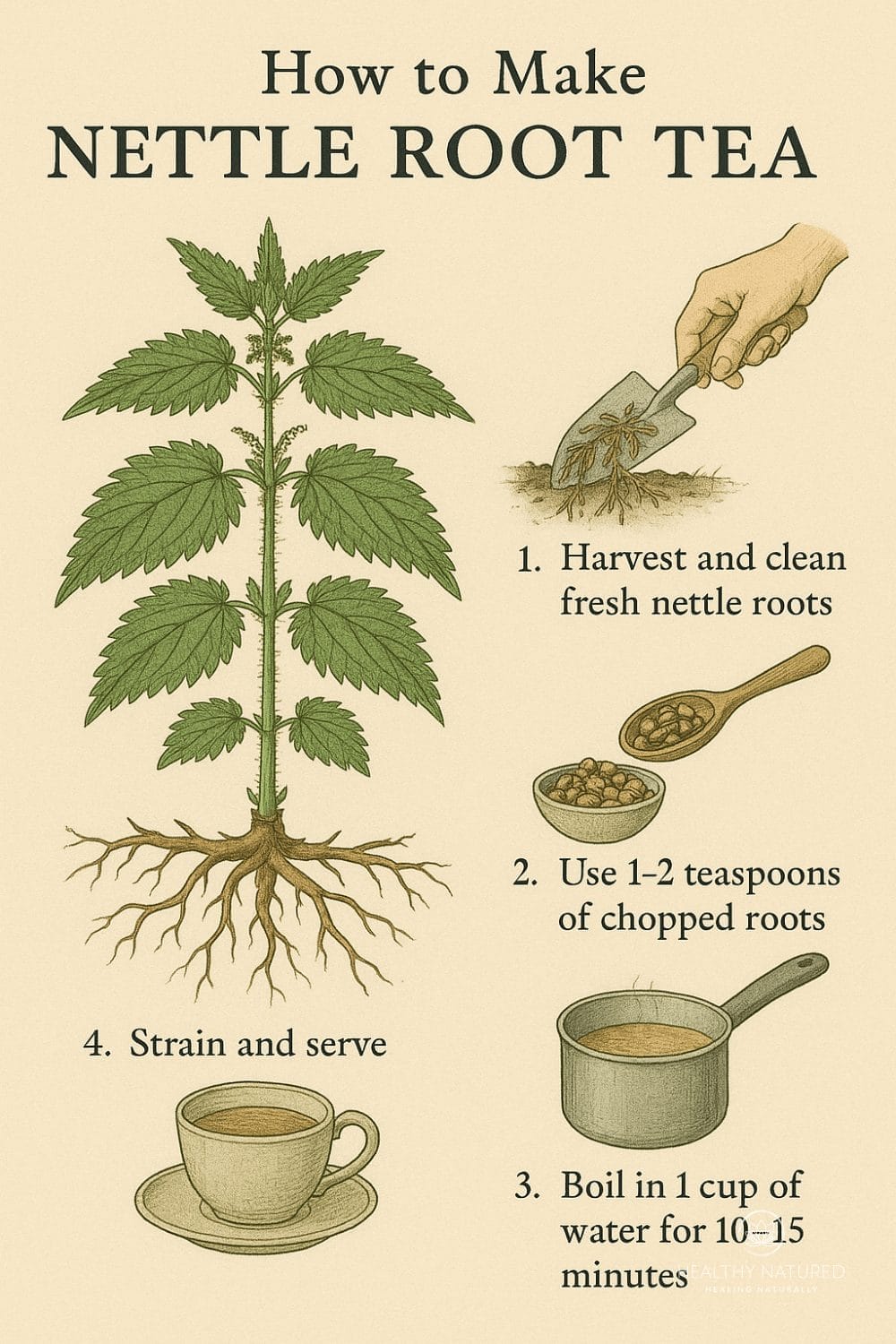 How to Make Nettle Root Tea