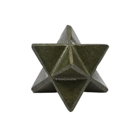 Pyrite Merkaba Crystal - 0.75 Inches Metaphysical Merkaba Star for Meditation - Energetic Tetrahedron Crystal and Healing Stones for Spiritual Growth and Healing (15-20mm)