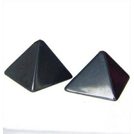 Shine 2 Hand Carved Hematite Pyramid Beads | 14x16x16mm |
