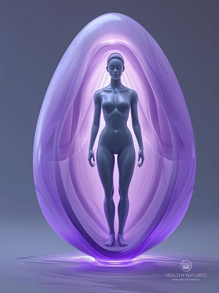 violet and purples in the aura