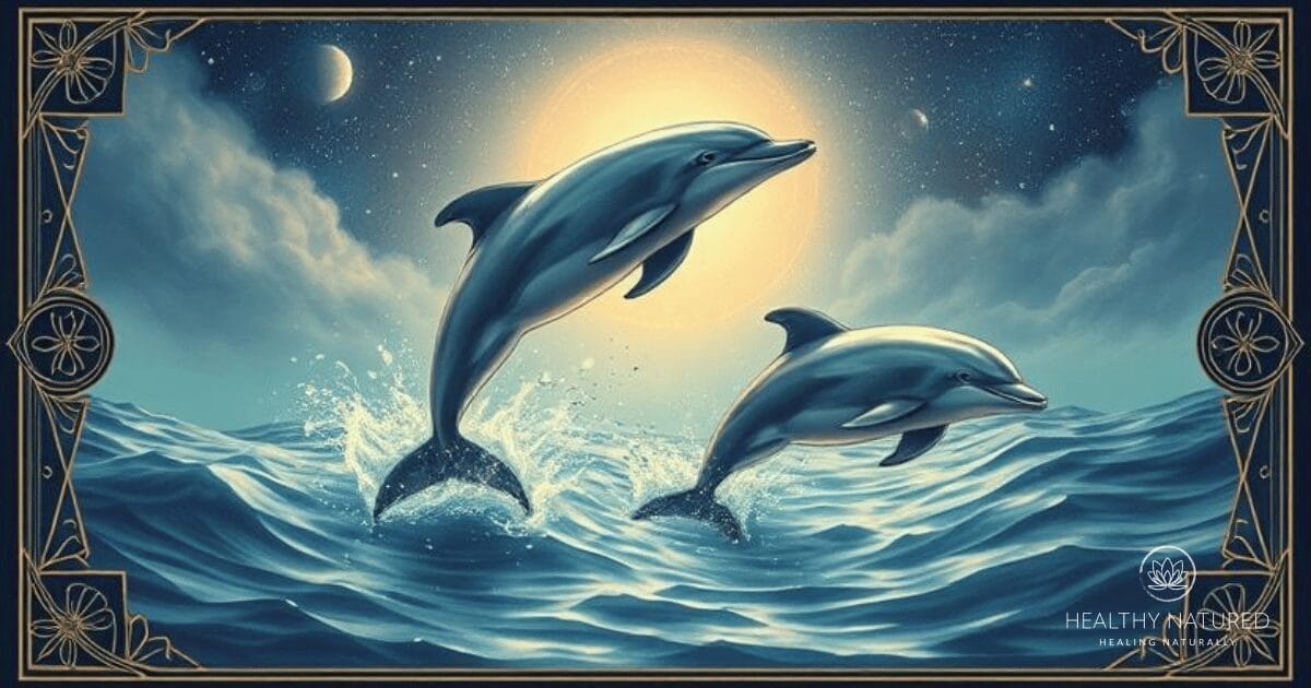 The dolphin as a spirit animal symbolizes joy, communication, harmony, intelligence, and a strong connection to the greater whole, encouraging individuals to embrace playfulness, seek balance, and foster emotional healing.