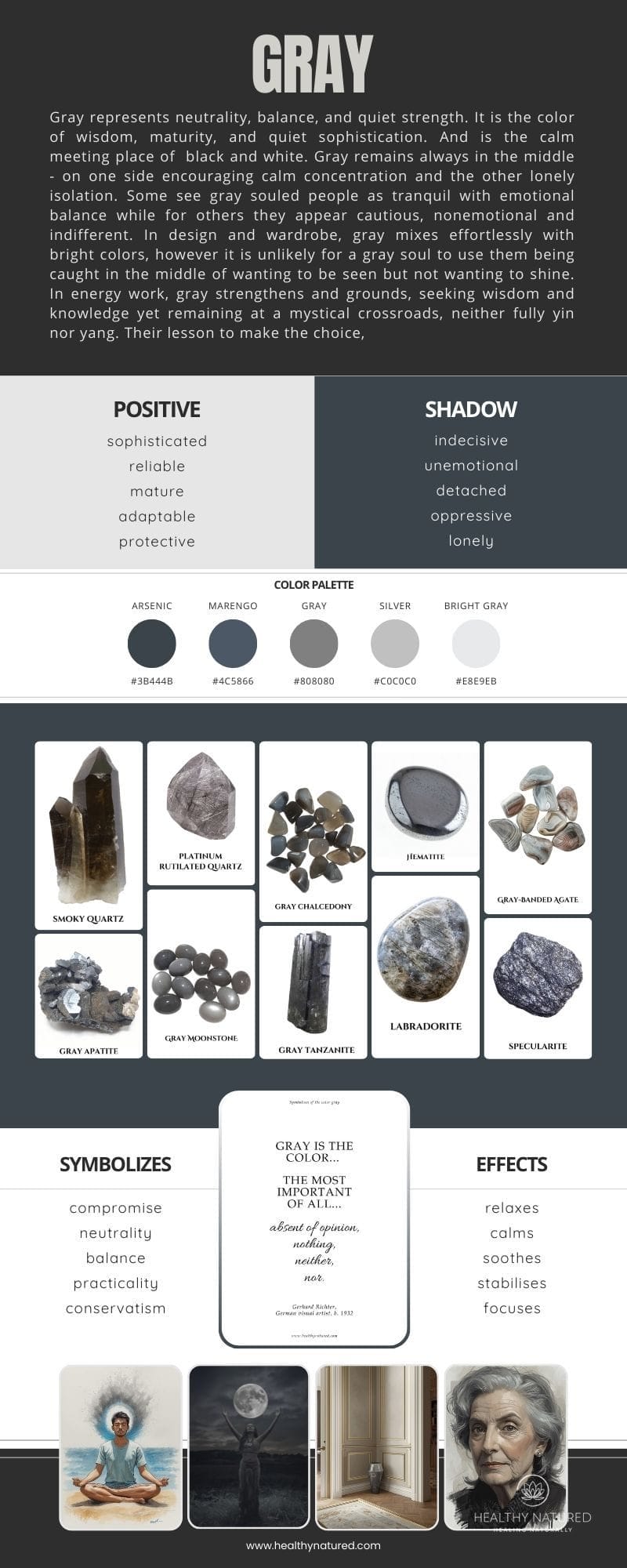 What Does The Color Gray Symbolize Infographic