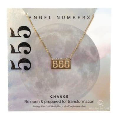 Lotus Jewelry Studio Gold Angel Number 555 Necklace