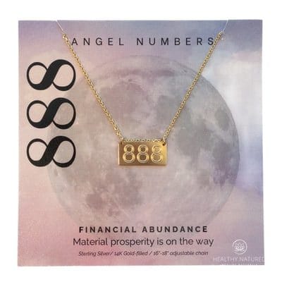 Lotus Jewelry Studio Gold Angel Number 888 Necklace