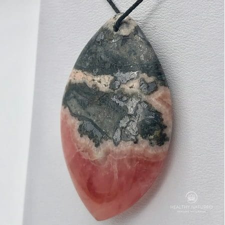80cts Natural Red Rhodochrosite 43x28mm Pendant Bead