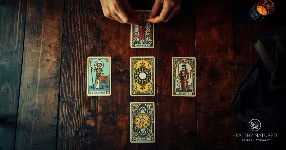 Five Card Tarot Cross Spread - Healthy Natured Five Card Tarot Cross Spread - Healthy Natured