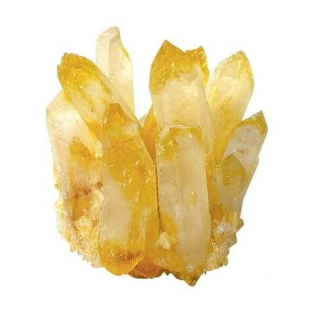 Citrine Crystal Cluster Natural Crystal Rocks Geode Stone Specimen Yellow Crystal Clusters Mineral Specimen for Home&Office Decoration Fengshui 610-700g